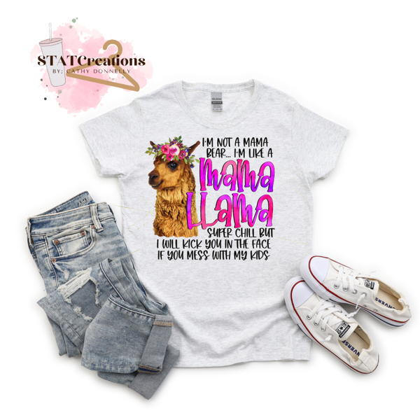 Mama llama basic tee