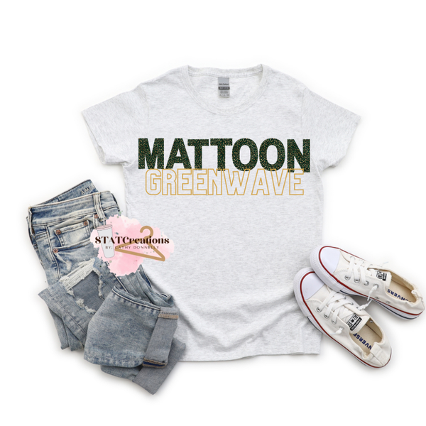 Greenwave leopard basic tee (Youth sizes available)