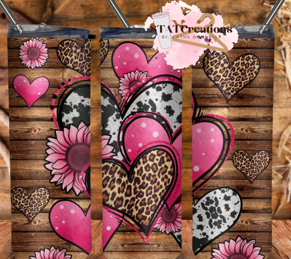 Rustic Hearts Tumbler