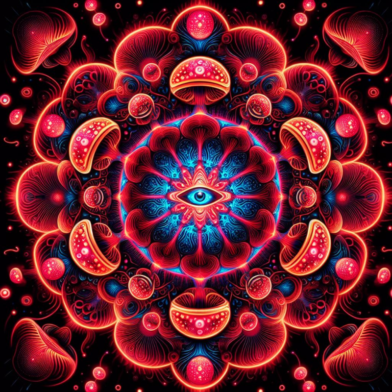 "Psilocybin Cubensis mushrooms - Nature's sacred gift for enlightenment and connection."