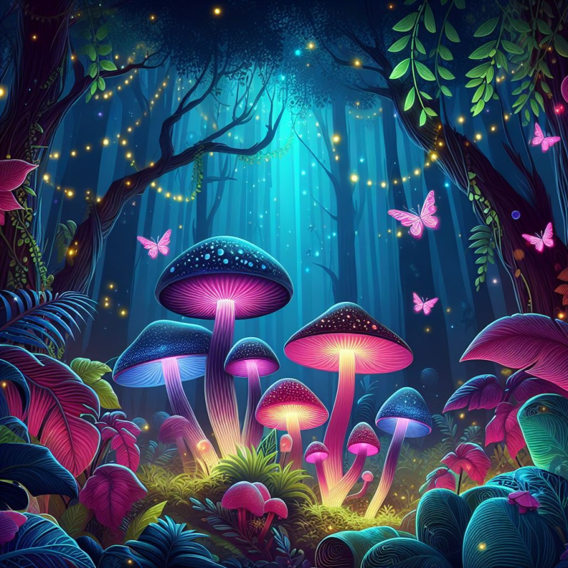 "Psilocybin Cubensis mushrooms - Nature's sacred gift for enlightenment and connection."