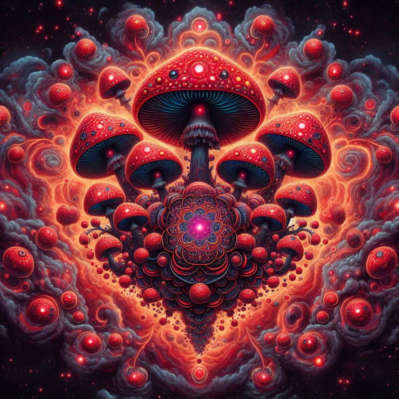 "Psilocybin Cubensis mushrooms - Nature's sacred gift for enlightenment and connection."