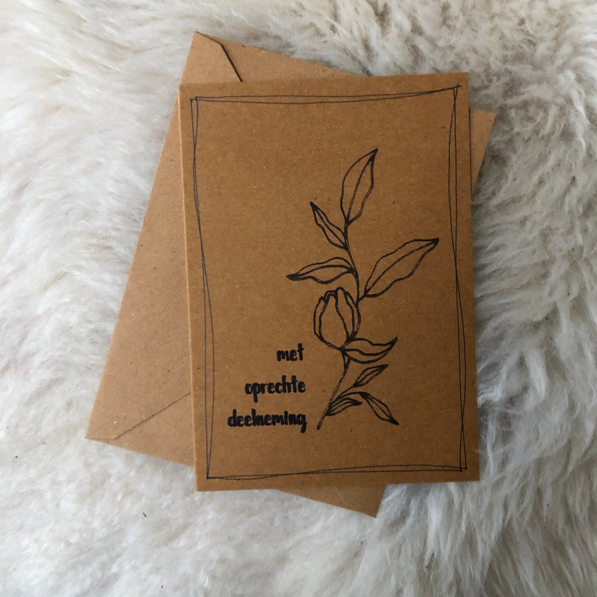 Met oprechte deelneming