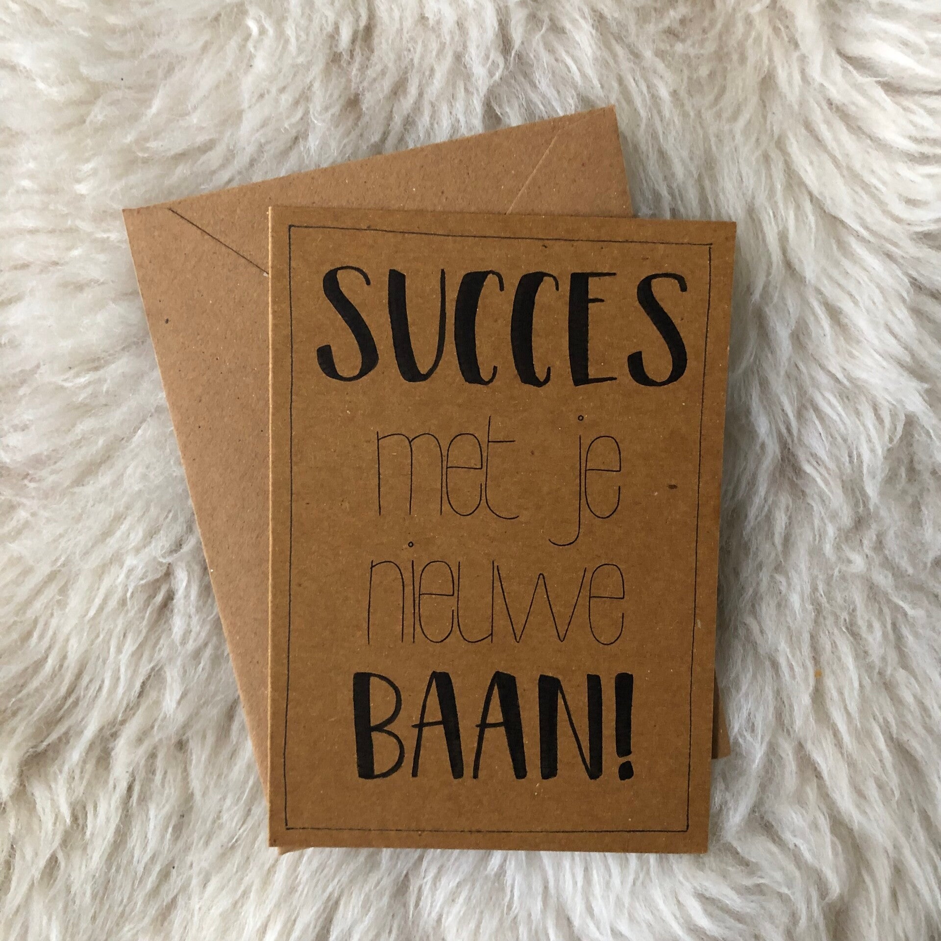 Succes met je nieuwe baan