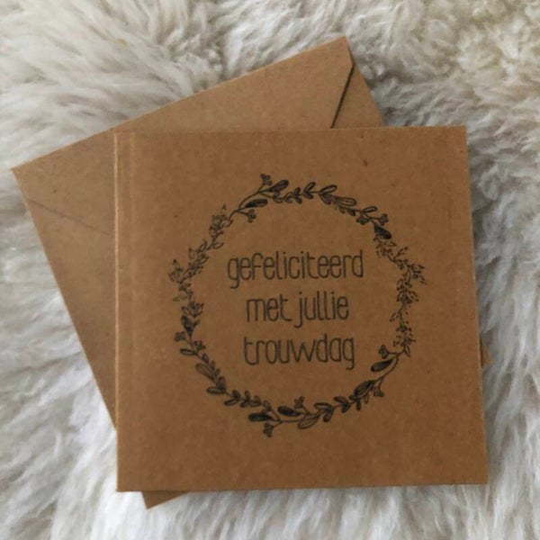 Gefeliciteerd met jullie trouwdag