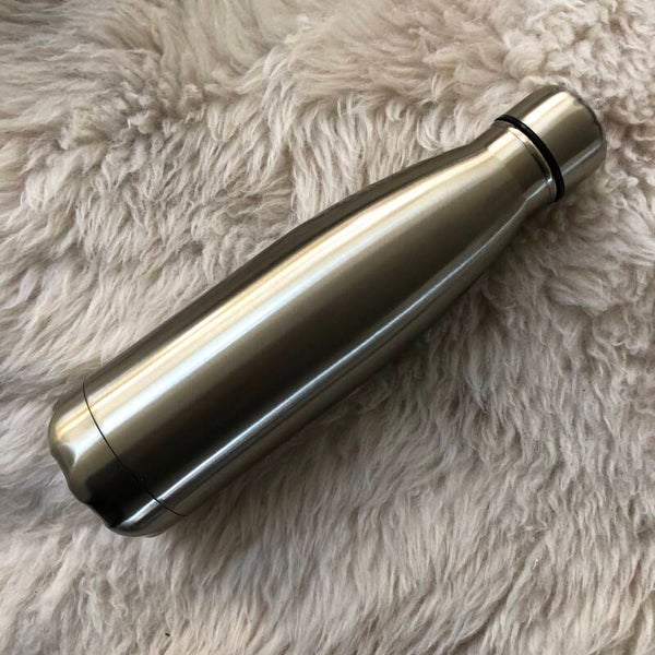 RVS-fles goud met naam