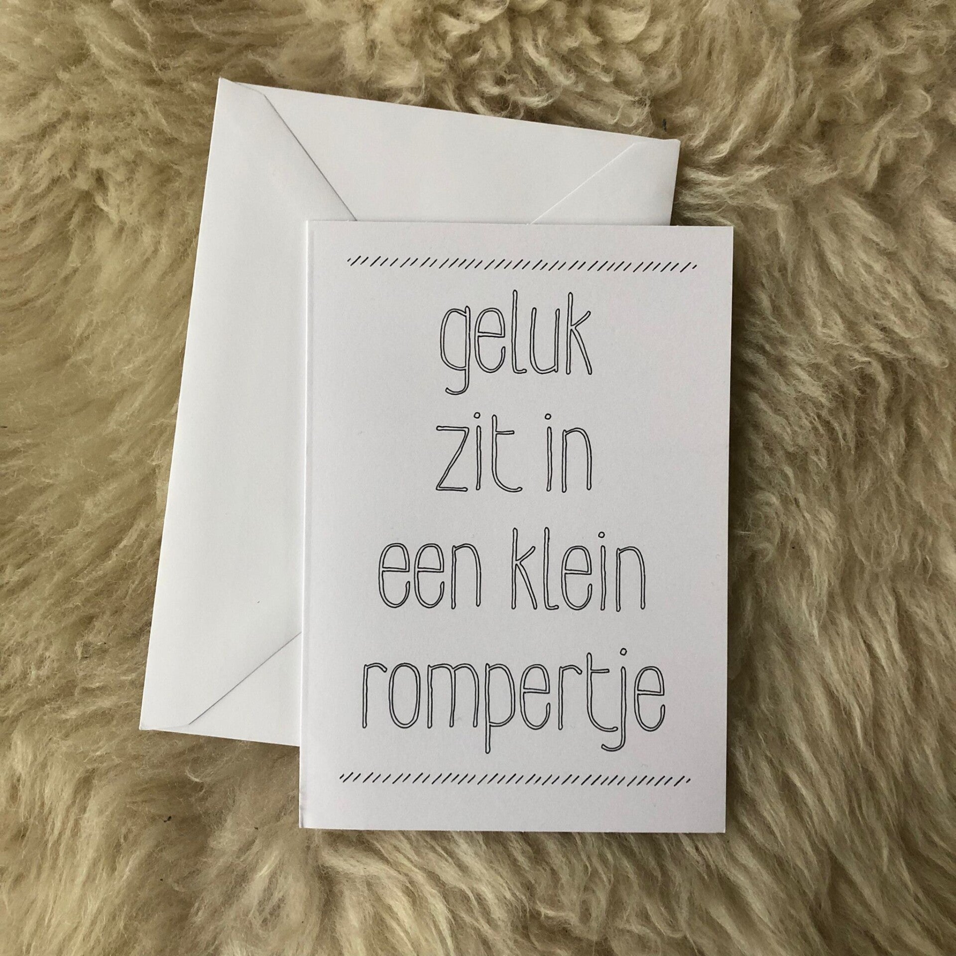 Geluk zit in een klein rompertje