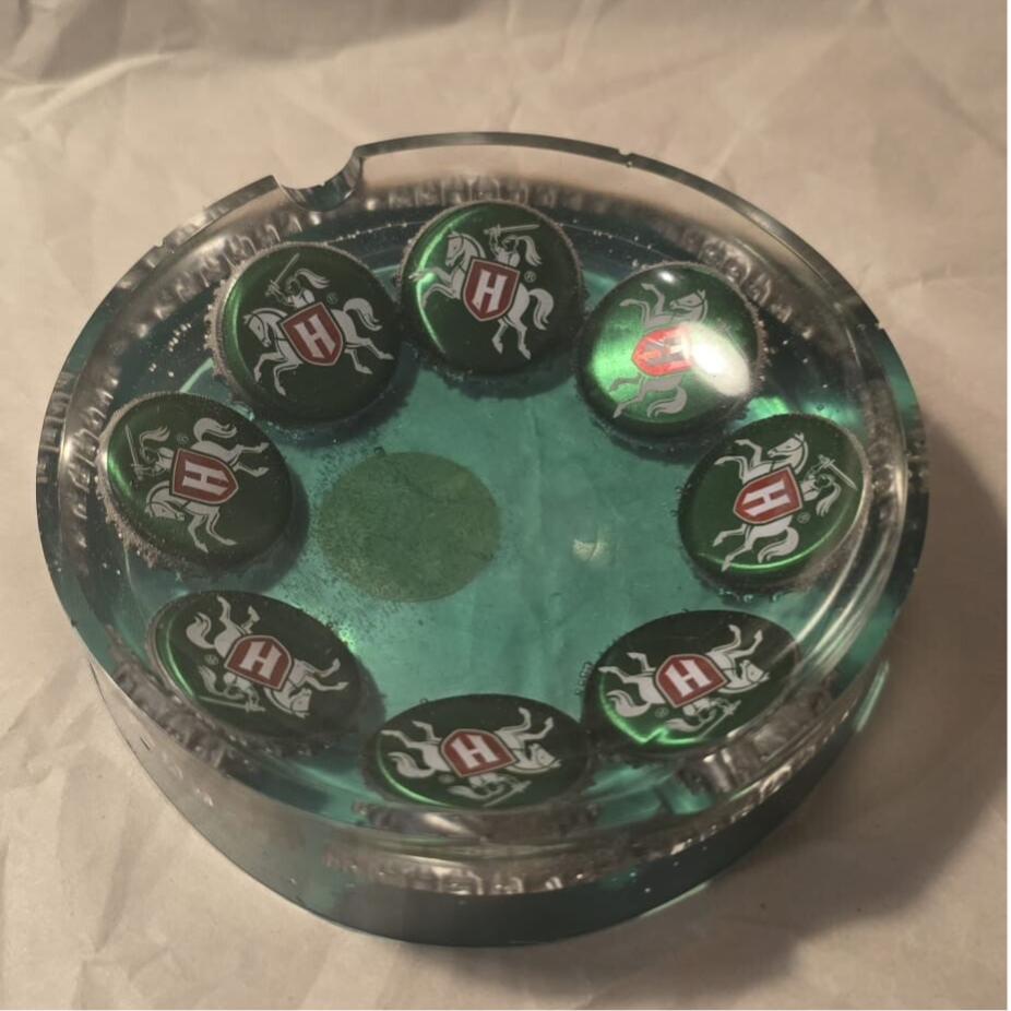 Aschenbecher Kronkorken Rund " Holsten"