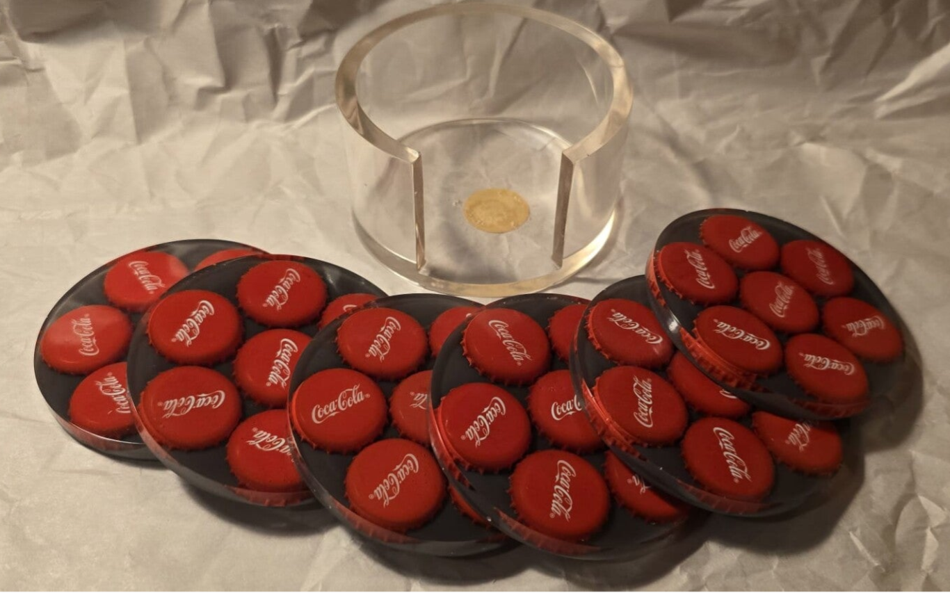Untersetzer Set Kronkorken " Coca Cola"