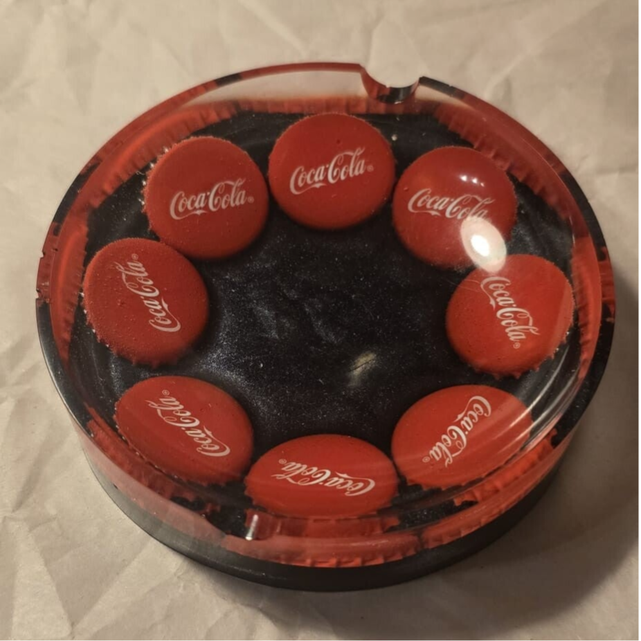 Aschenbecher Kronkorken Rund "Coca Cola"