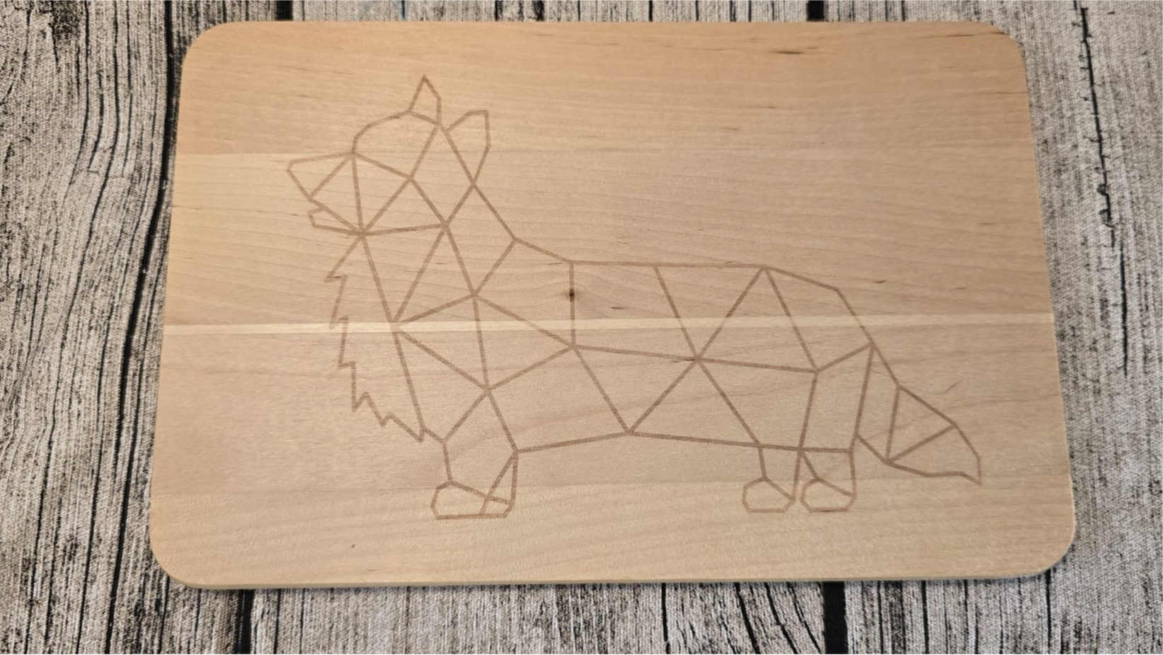 Frühstücksbrettchen Corgie