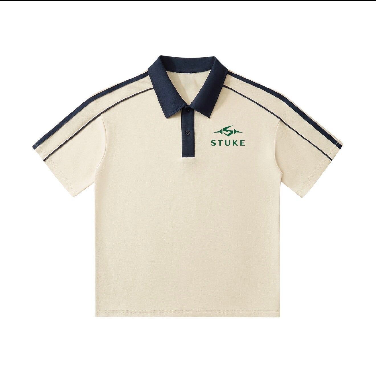STUKE CLUB STRIPPED POLO