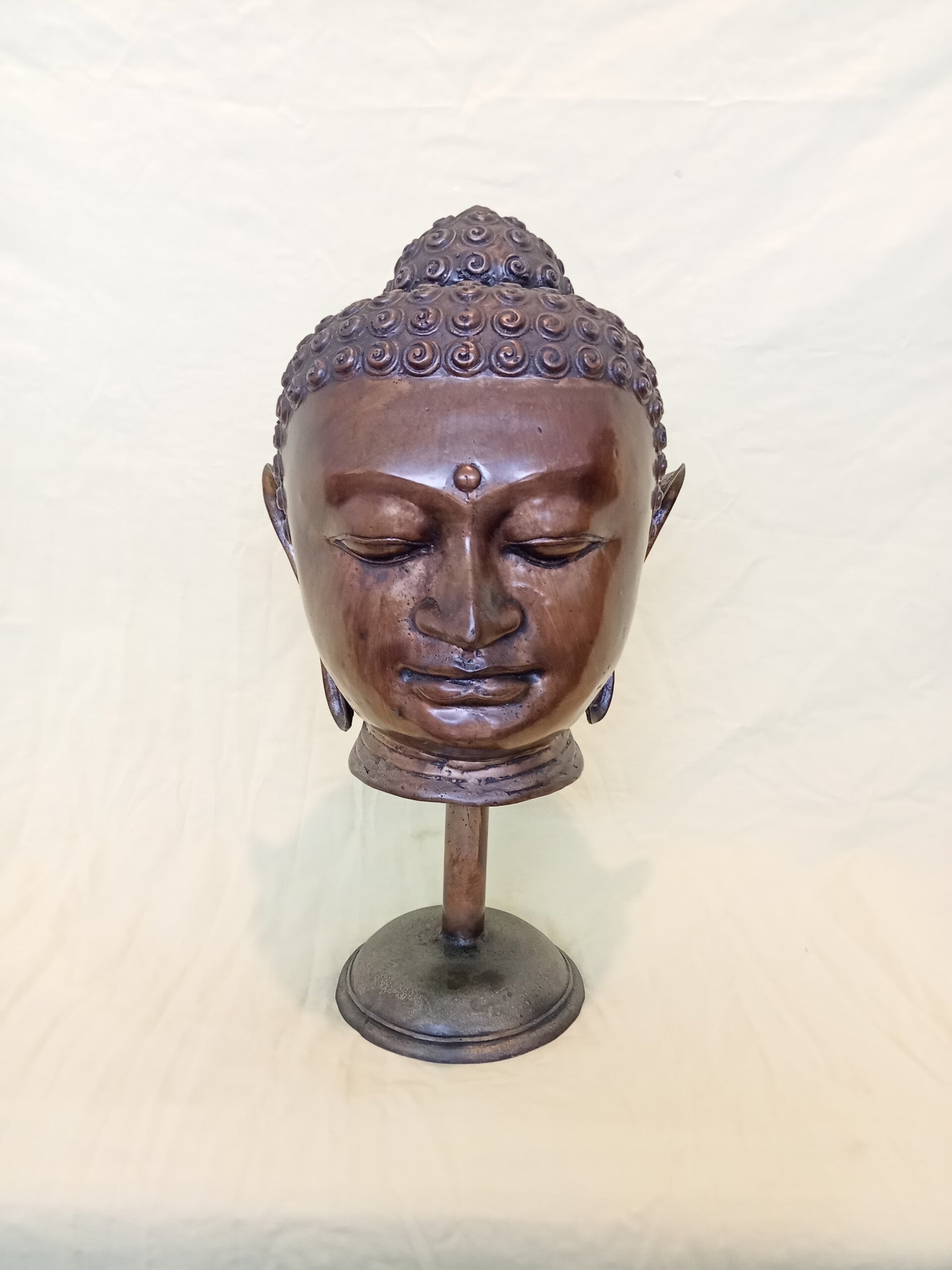 Bronze Buddha head
