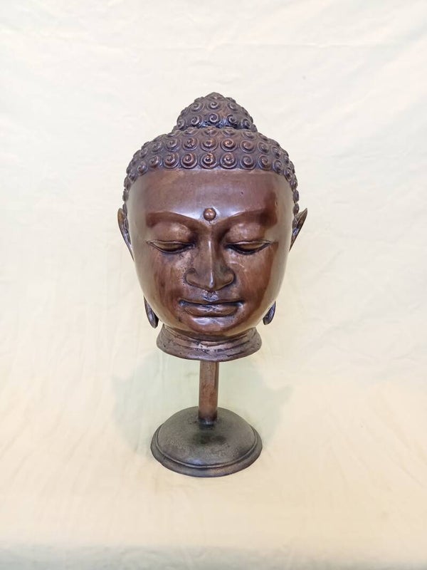 Bronze Buddha head