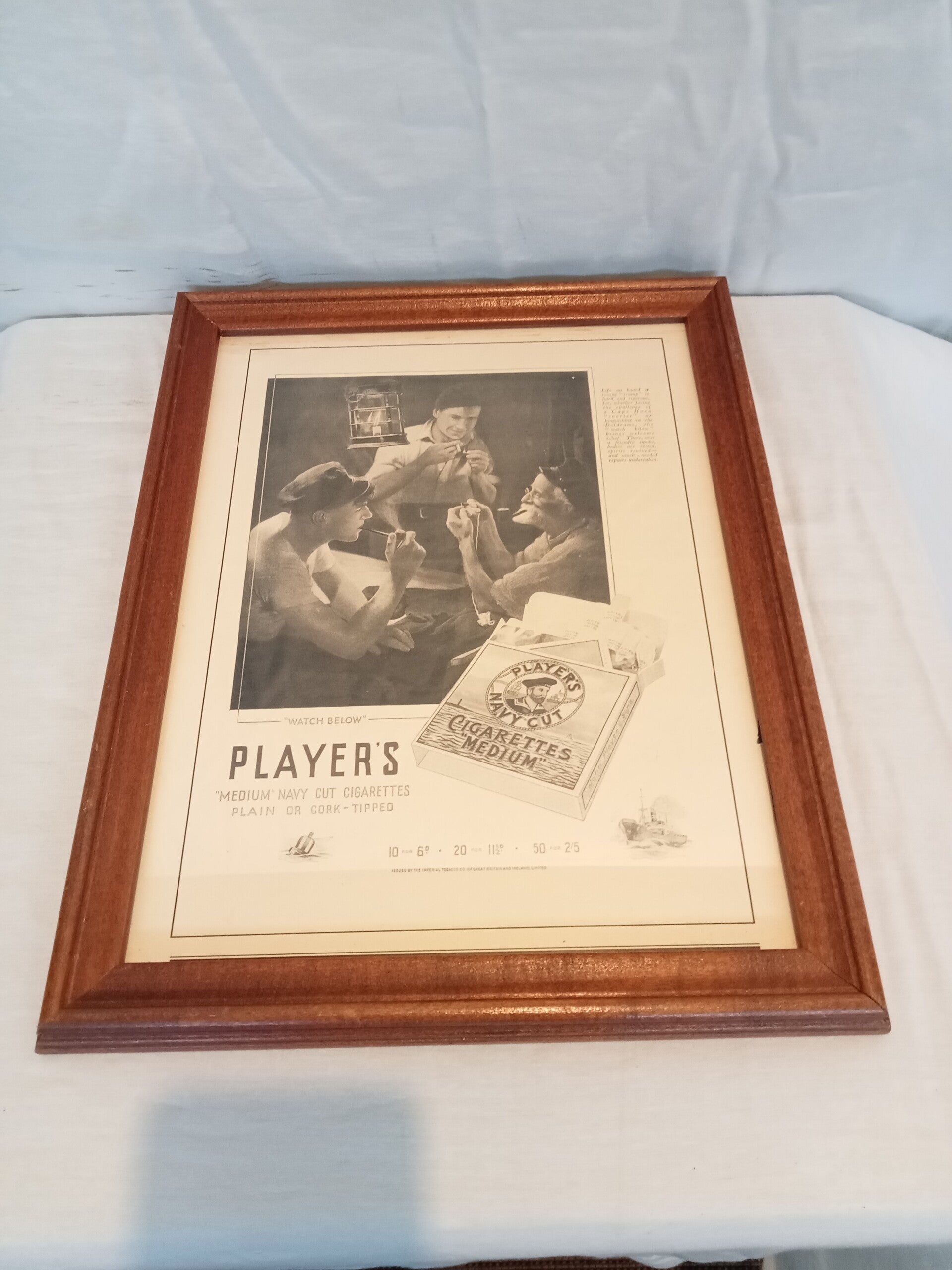 Players tobacco advertisement.