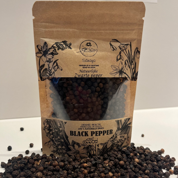 Zwarte peper korrels 50 gram
