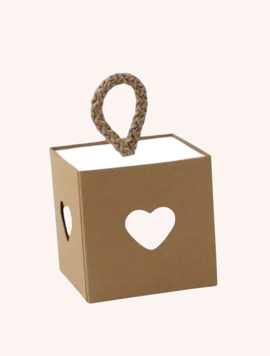 Cadeaudoosje met hartje 5 x 5 x 5 cm