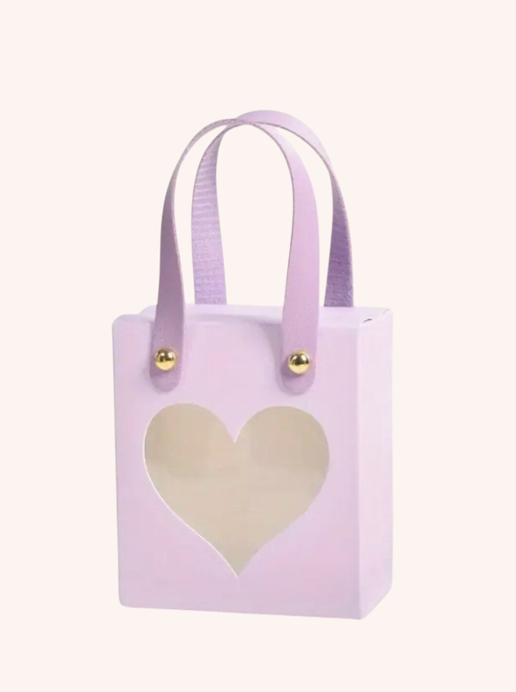 Cadeautasje sweet heart lila 10 x 5 x 8.5 cm