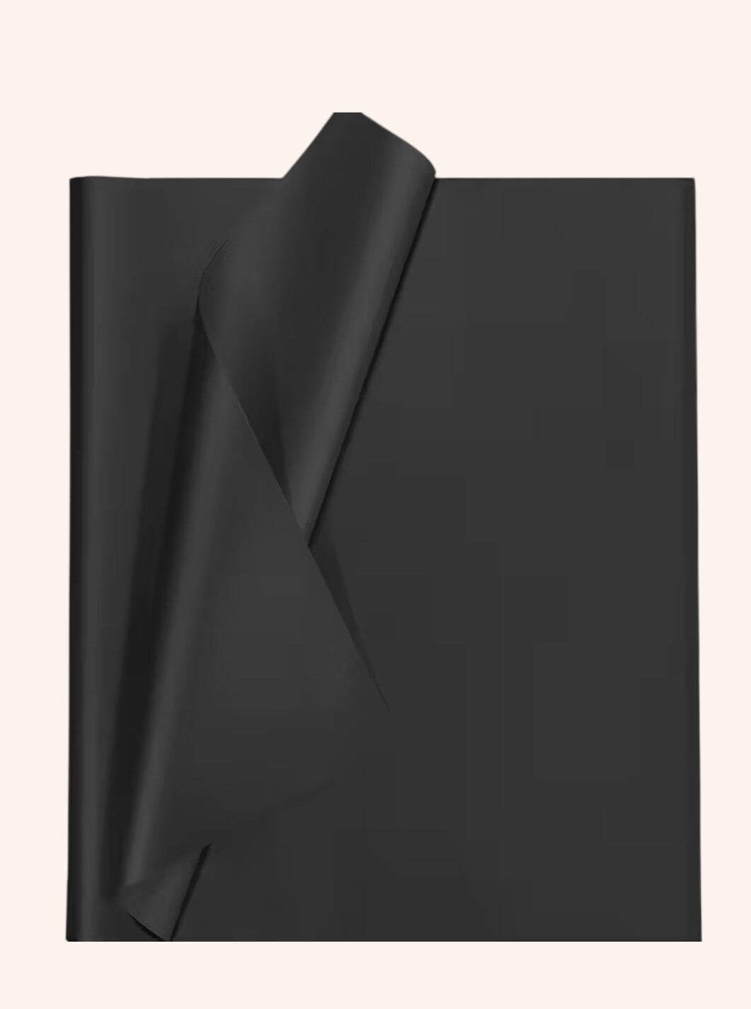 Inpakpapier zwart 50 x 35 cm