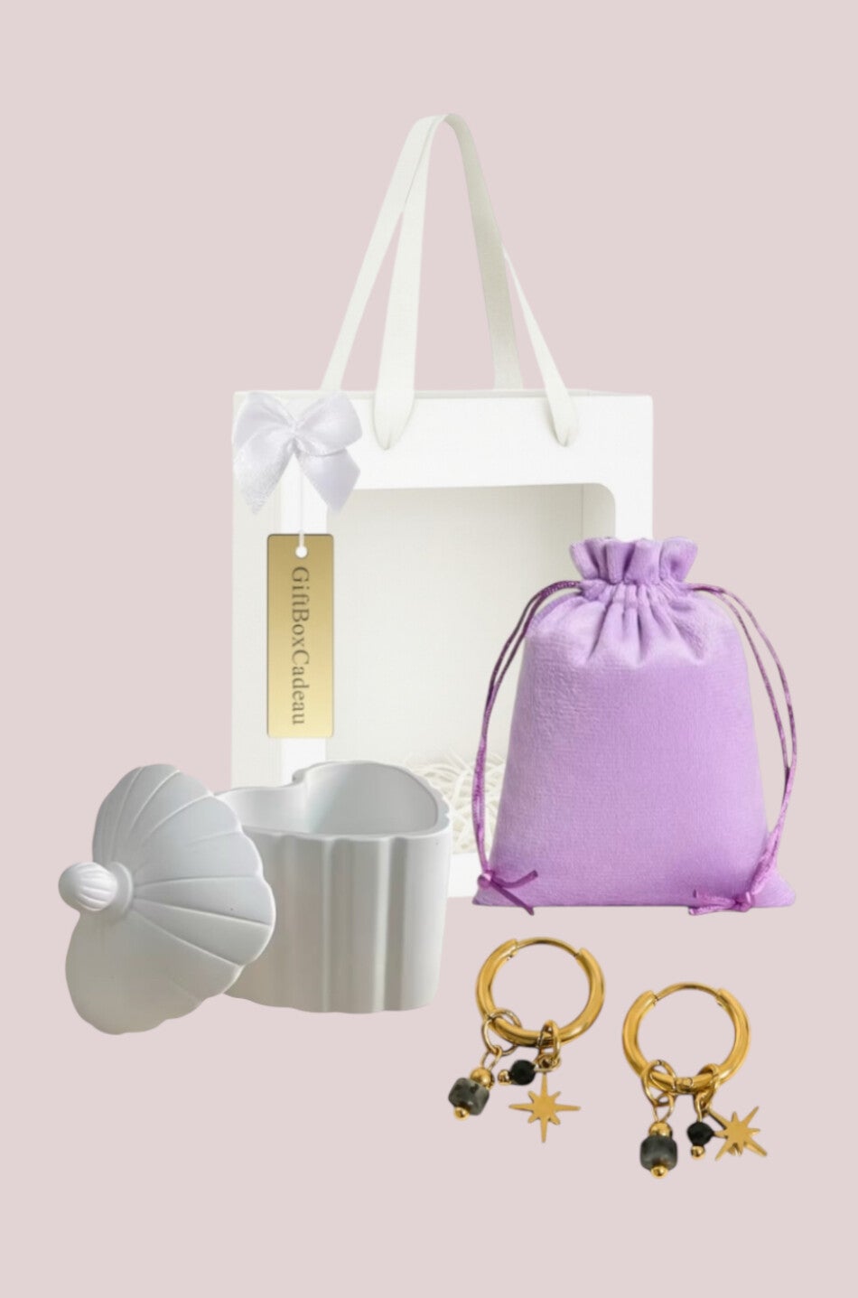 Style to Go oorbellen giftset black charms