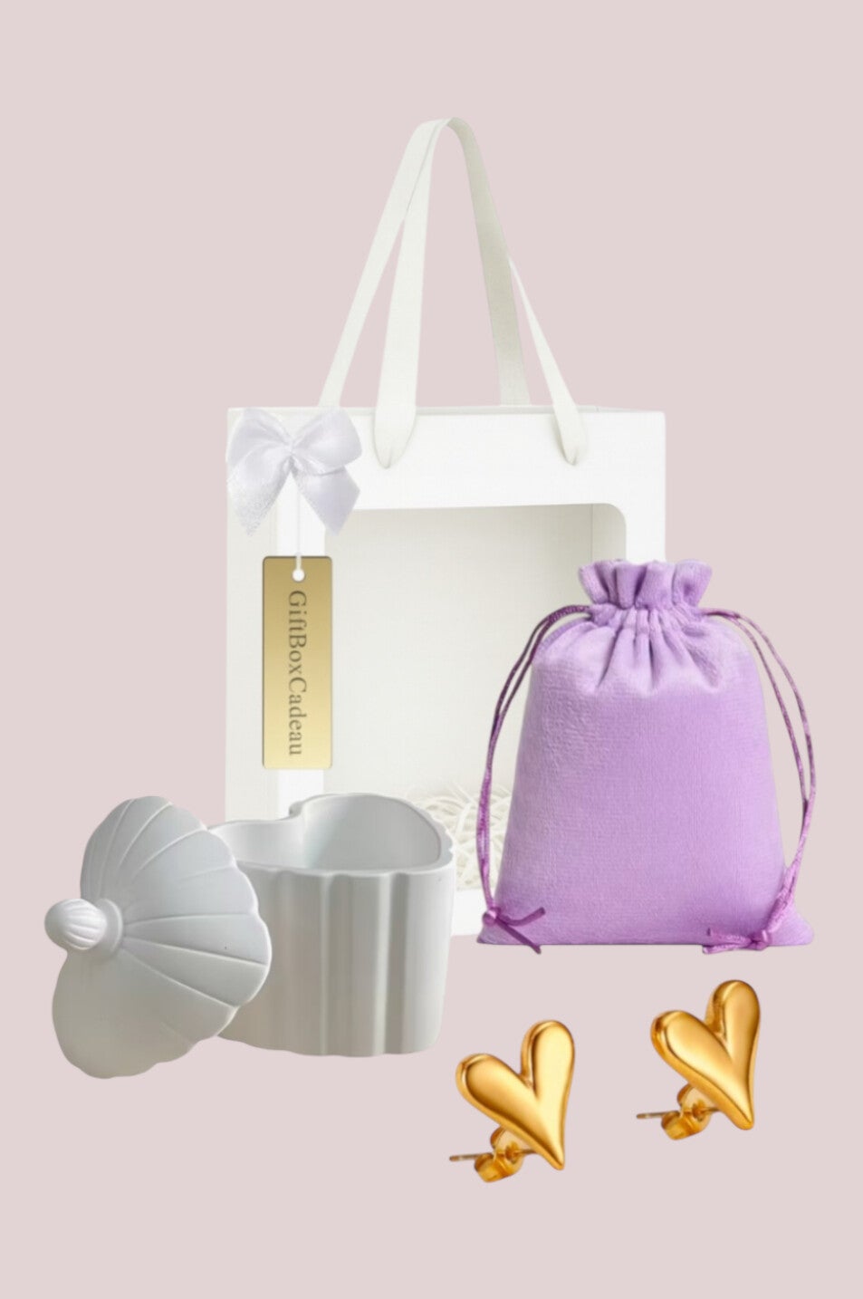 Style to Go oorbellen giftset dreamy hearts