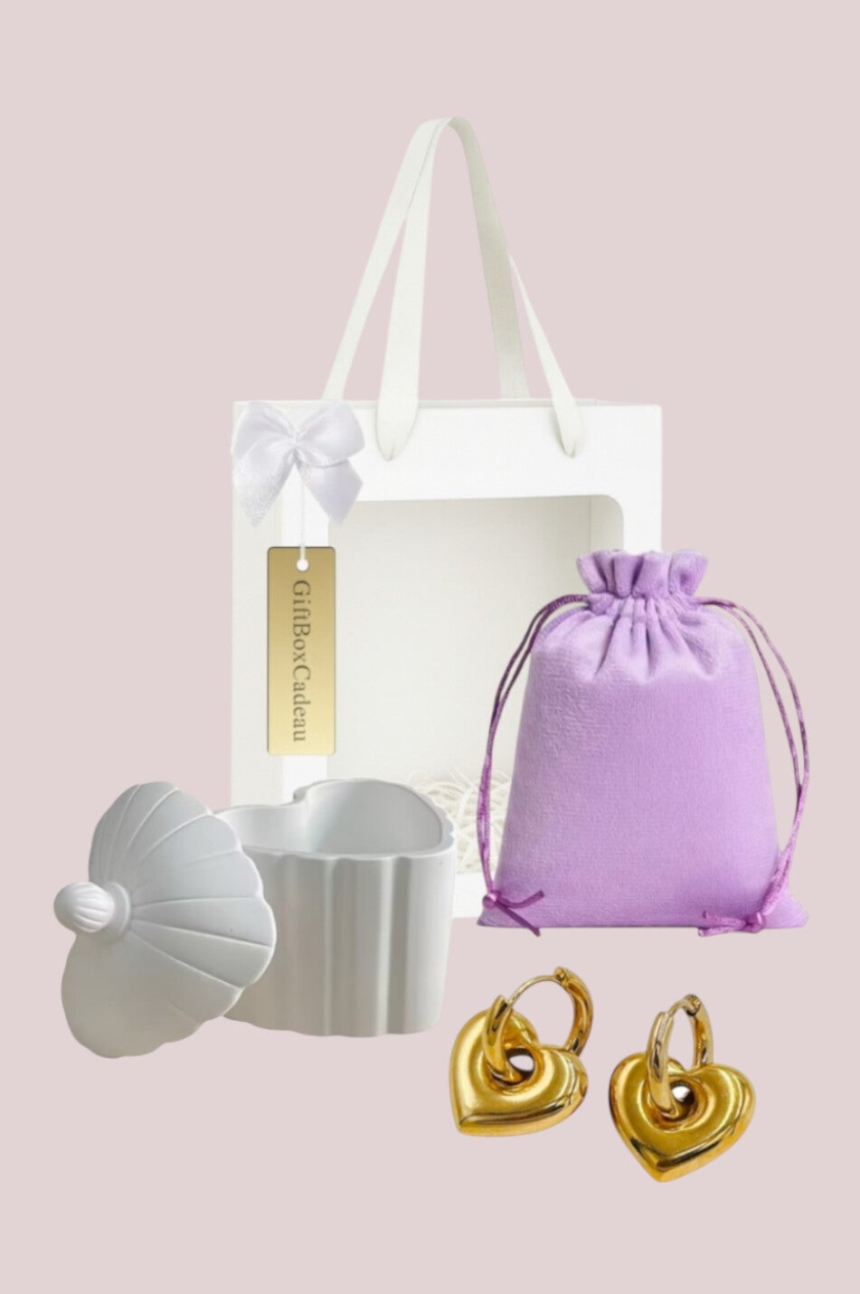 Style to Go oorbellen giftset golden sweetheart
