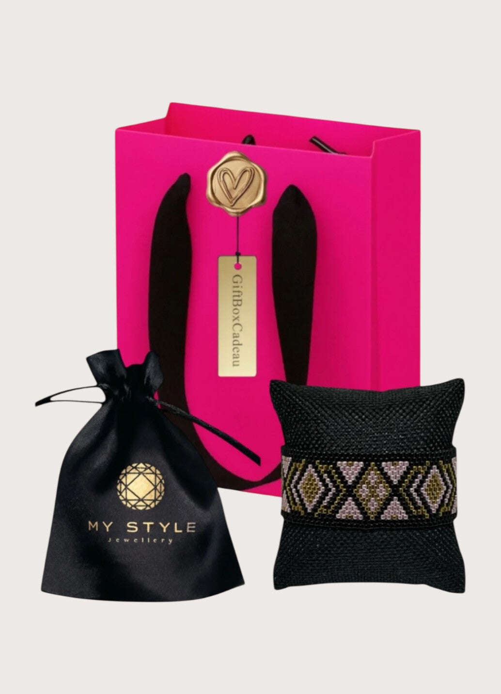 Statement Armband Giftset Diamond Majestic Lilac Gold