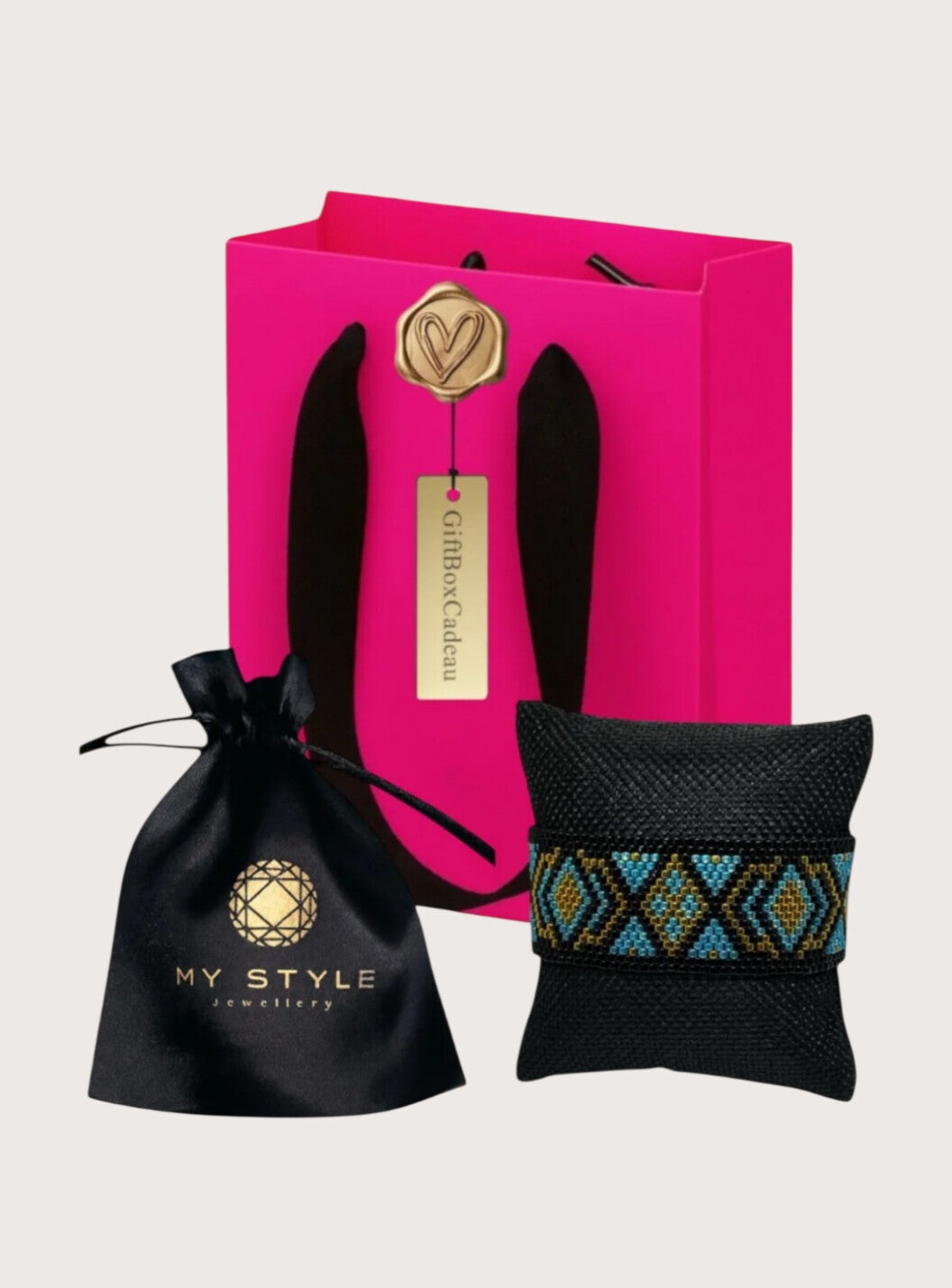 Statement Armband Giftset Diamond Majestic Royal blue