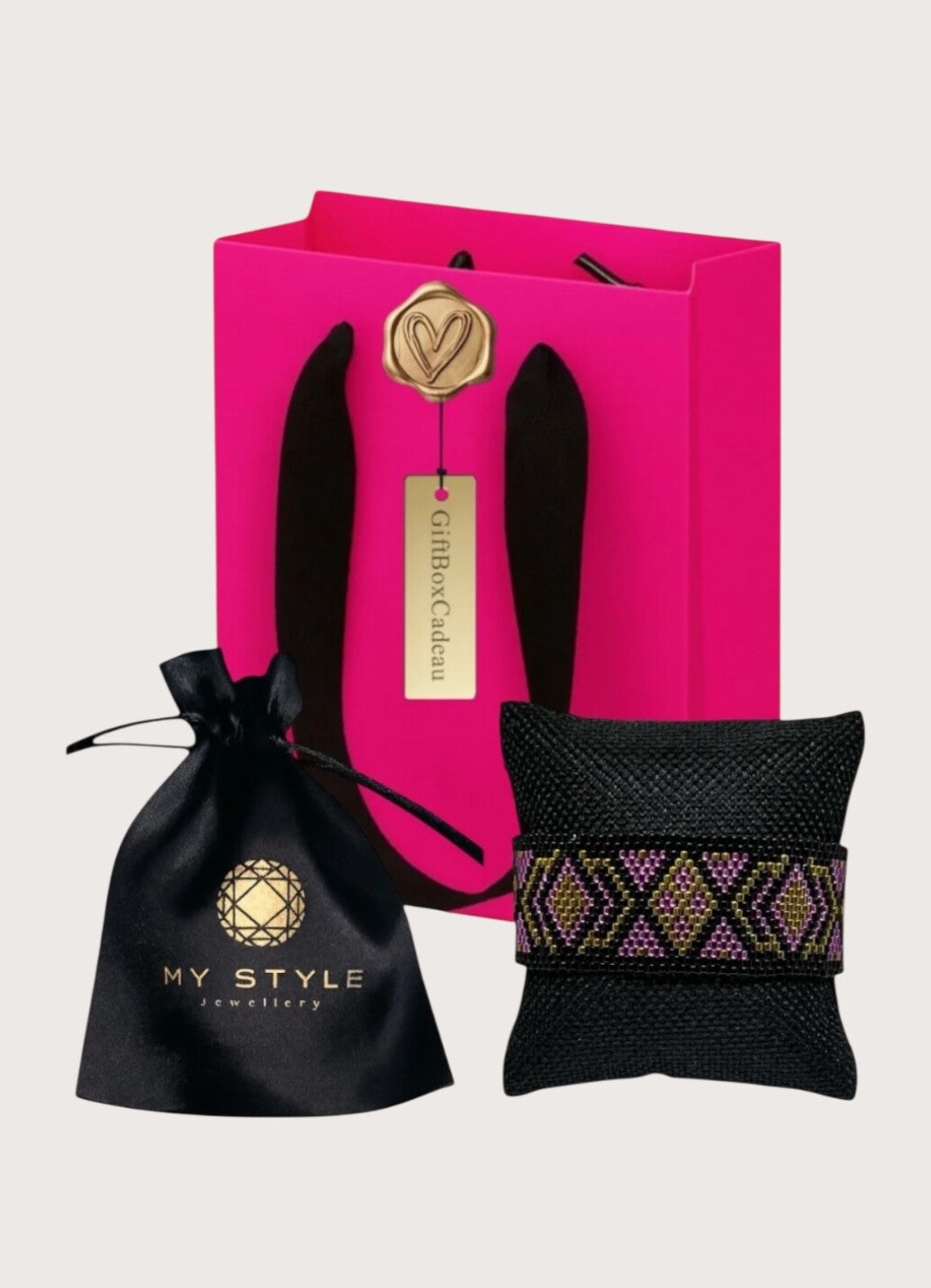 Armband Giftset Diamond Majestic Royal Pink Gold