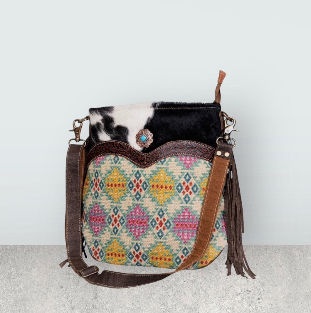 Cross body bag Navajo meerkleurig