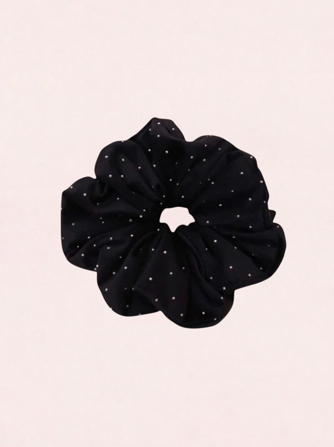 Scrunchie zwart party glamour