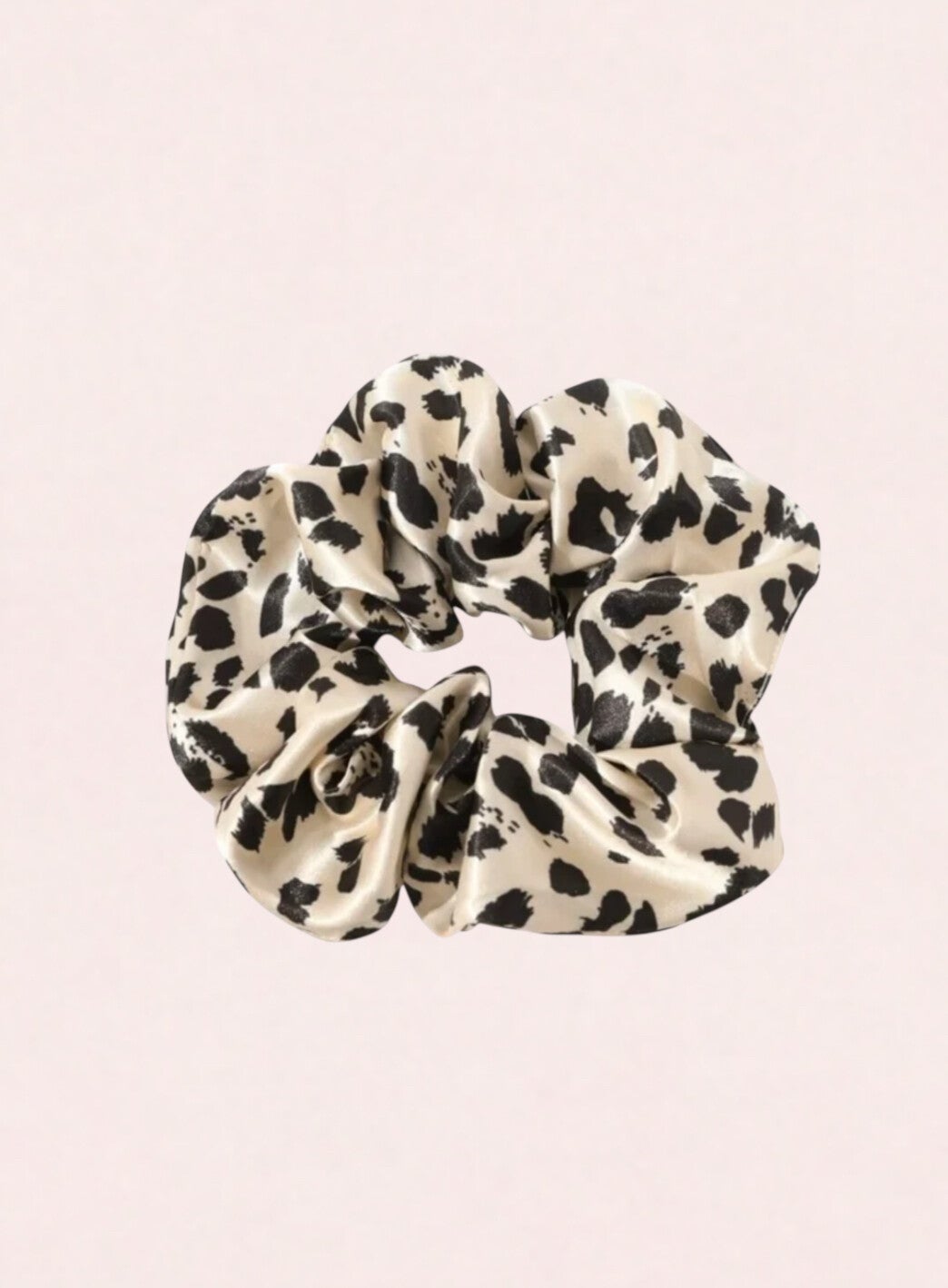 Scrunchie luipaard design beige zwart