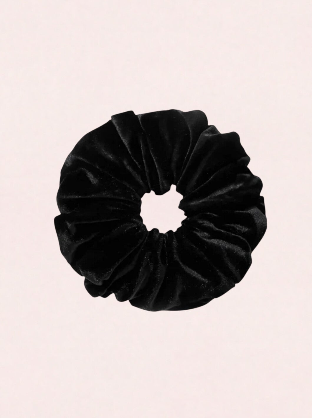 Scrunchie zwart fluweel