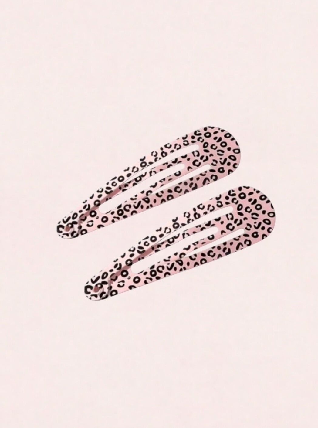 Haarclips 2 stuks luipaard design