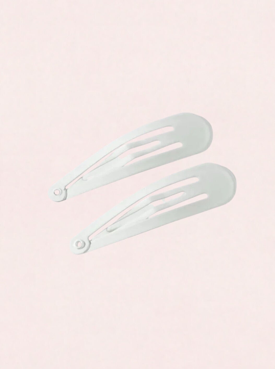 Haarclips 2 stuks wit