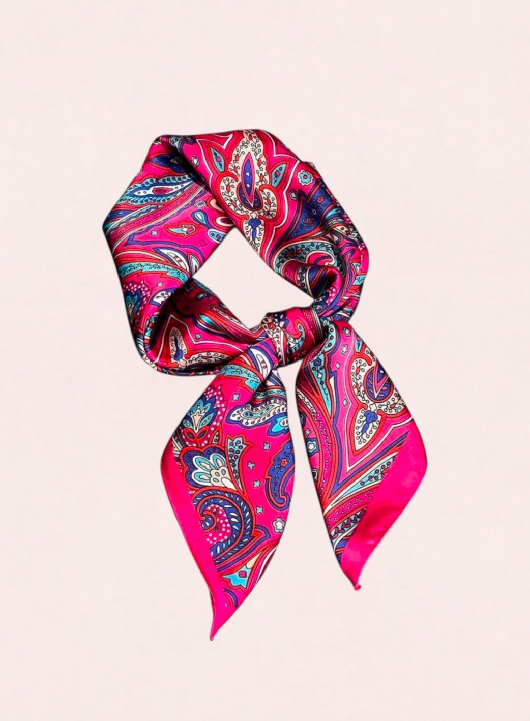 Bandana sjaal paisley roze