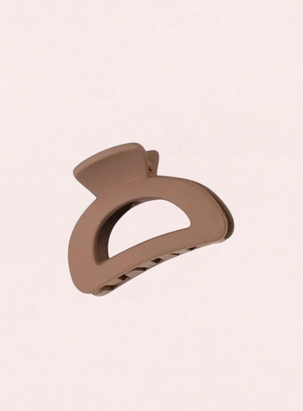 Haarklem taupe bruin 4.5 cm