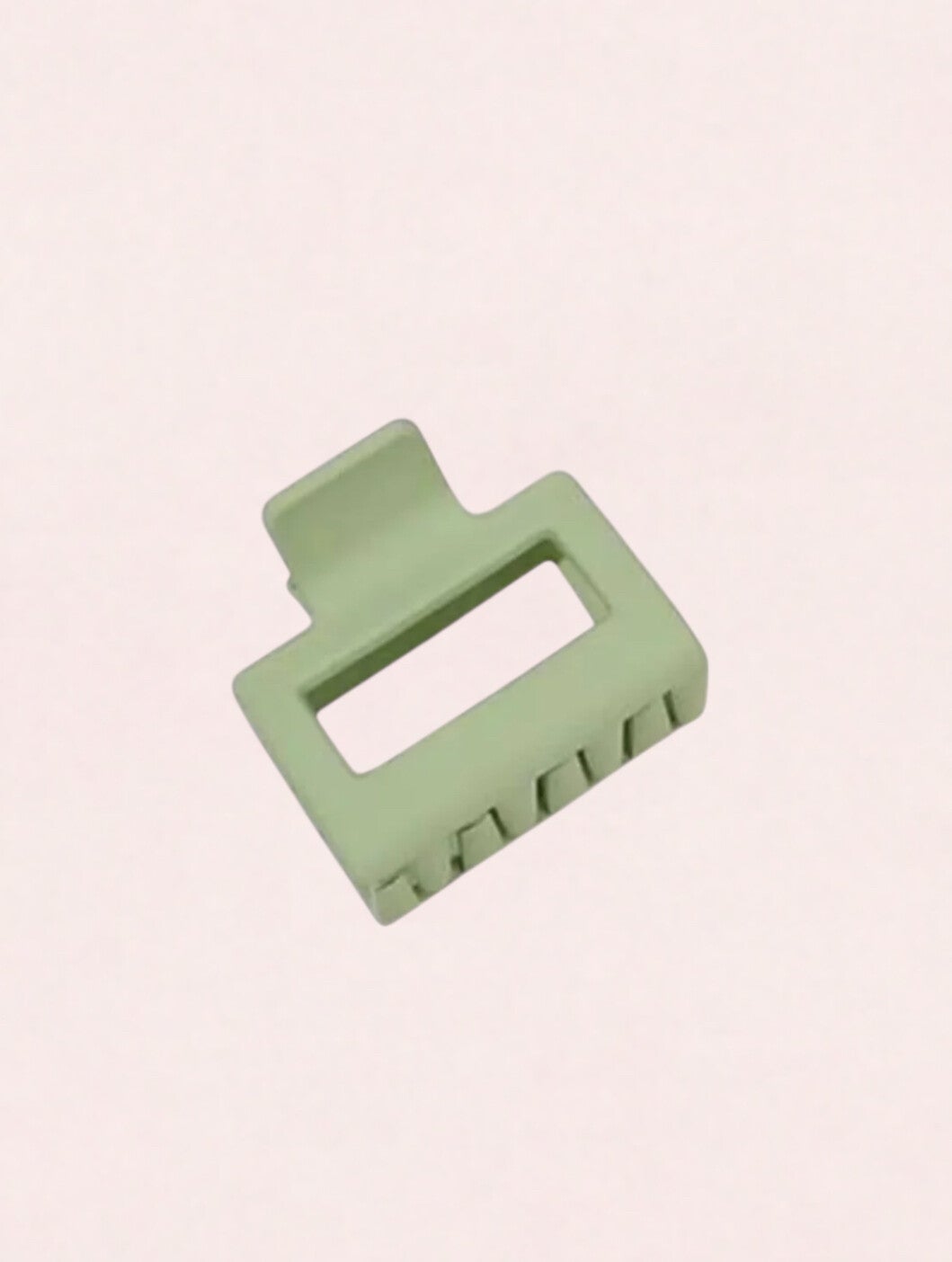 Haarklem macaron pistache 4 cm