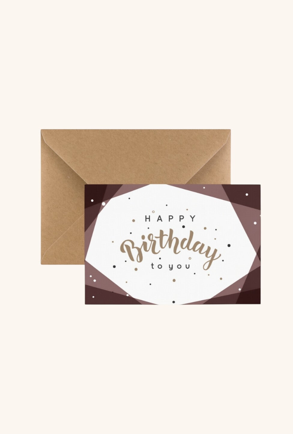 Wenskaart Happy Birthday To You meerkleurig