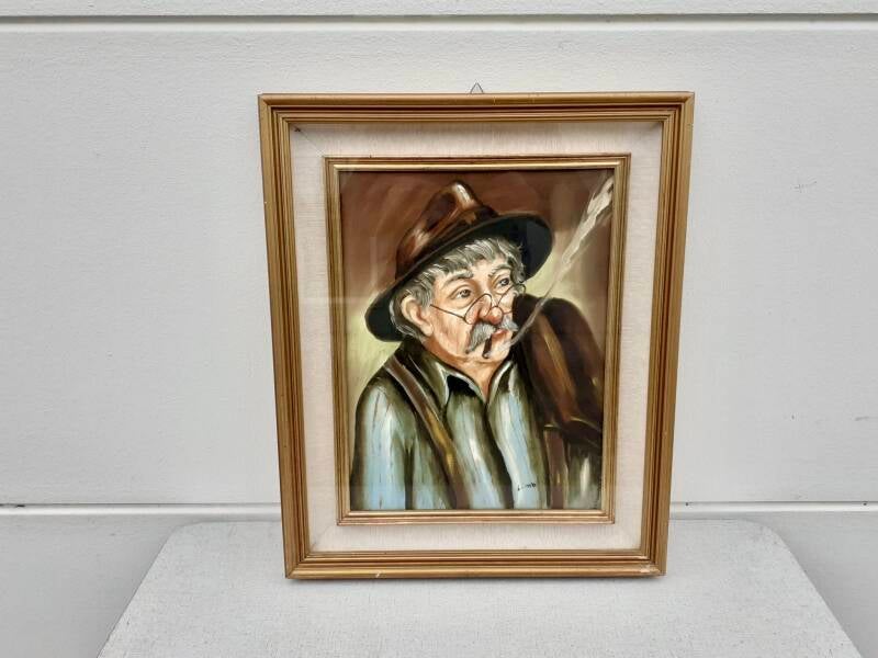 Portret van een rokende man 