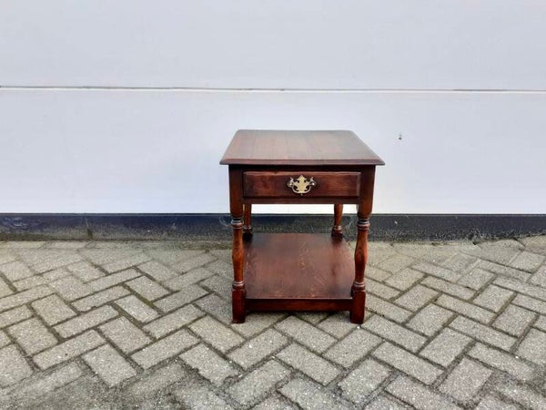 Antieke Eikenhouten Tafel Met Lade