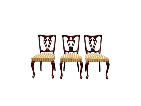 Mahoniehouten Eetkamerstoelen (3)