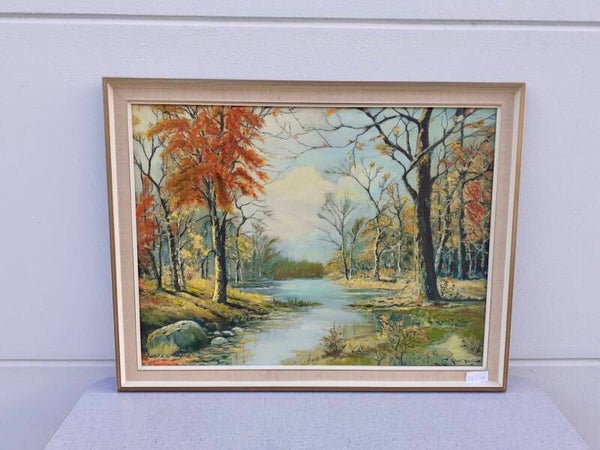 Schilderij Waterlandschap