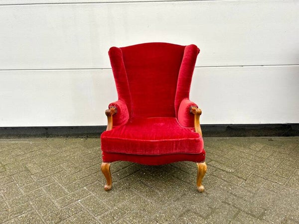Rode Vintage Fauteuil