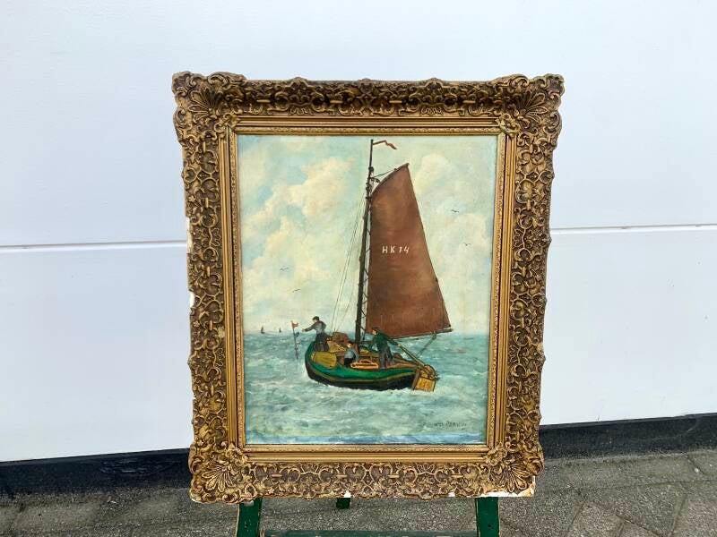 Schilderij Botter HK 14 