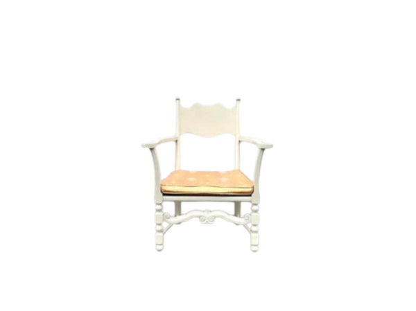 Brocante Witte Armstoel