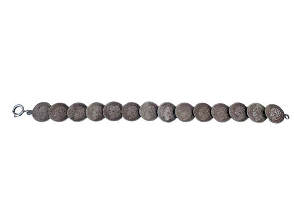 Zilveren Munten Armband