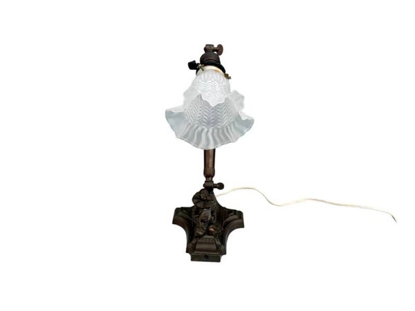 Koperen Bureaulamp met Pirrot