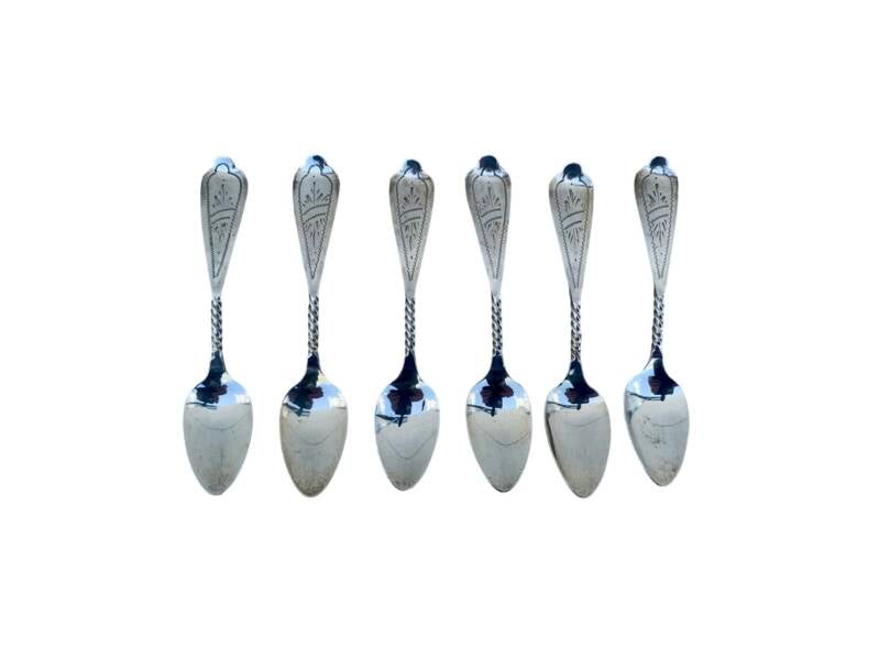 Zilveren mokka lepels 