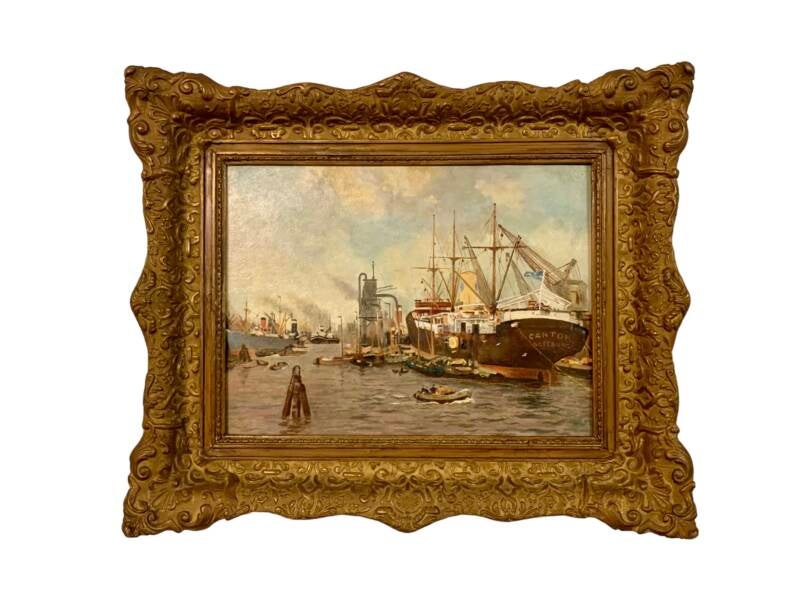 Schilderij van de Rotterdamse Haven 